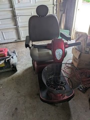 Pride Red 4-Wheel Mobility Scooter w/ Swivel Seat & LED Headlight