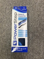 Powerstep ProTech Full Length Orthotic Insole – Blue Women’s Size 10 -10 1/2