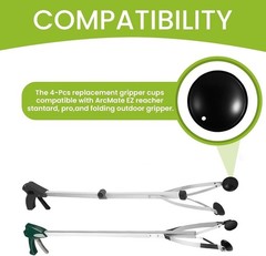 Replacement Gripper Cups for Arcmate EZ Reacher Accessory Tips, Outdoor Heavy Du