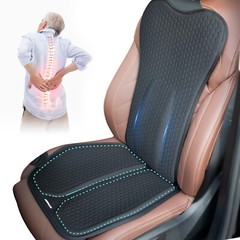 Gel Seat Cushion&Lumbar Support Pillow Back Support for Office Home Car Seat,