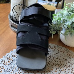 New FULLY Adjustable Post Op Open Toe Square Box Shoe Size 7-11