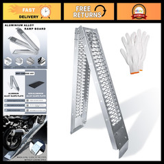 Heavy-Duty 750 Lbs Motorcycle Loading Ramp – 78in Folding Ramp with Straps for A