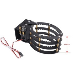 Full Metal Robotic Claw Gripper Arm – 1LB Max Weight, 0-9in Open Range, DIY Robo