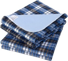 Durable 36″ x 34″ Washable Bed Pads for Incontinence – 2 Pack with 4 Layers