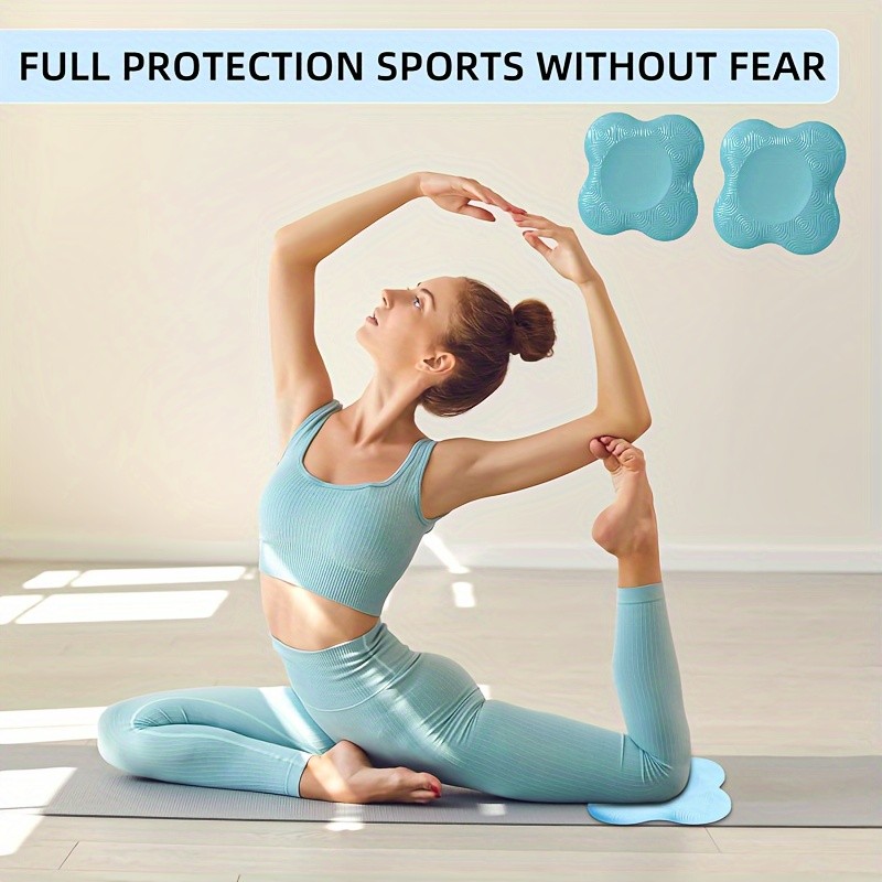 Non-slip Lightweight Quick-drying Sweat-resistant Supportive 2pcs Yoga Knee Pads