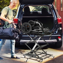 Portable Electric Lift Table Platform for Wheelchair 24-90cm Height Lifting USA
