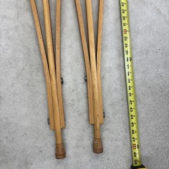 Vintage Adjustable Wooden Adult Crutches 48” Medical / Decor /Play/Props