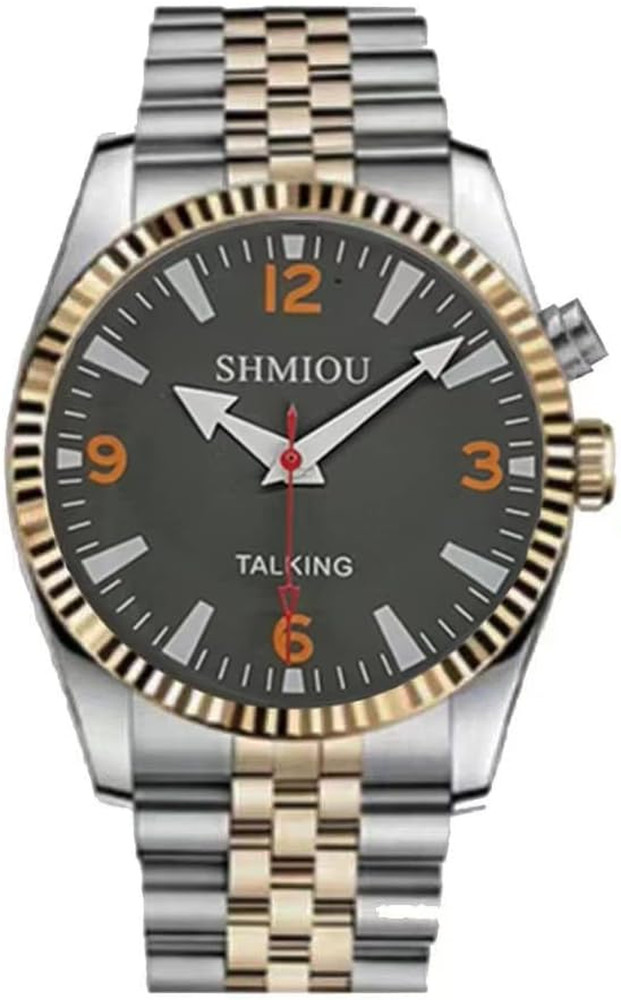 English Talking Watch for the Elderly Blind Visually Impaired Man Male Stainless