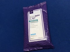 Bath cleansing cloths or Shampoo & conditioner in a cap no rinse, hypoallergenic