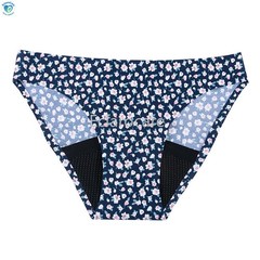 2pcs Teen Girls‘ Printed Low-Rise Menstrual Underwear—Seamless Machine-Washable