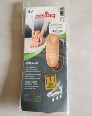 Pedag Viva Mini Short Foot Support Inserts Leather US 10, UK 9 Medium New Seale