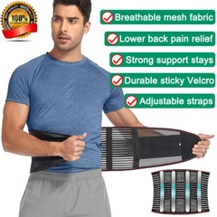 Orthopedic Lumbar Lower Back Support Belt Brace Sciatica Pain Relief Mens Women