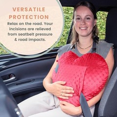 Post-Op Surgery Pillow Adjustable Support Cushion Recovery Seatbelt Protector US