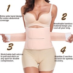 3 in 1 Postpartum Support Postpartum Belly Band Recovery Waist Belt Shapewear US