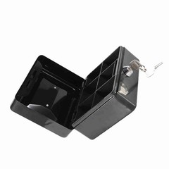 1Pc Mini Portable Iron Petty Lockable Cash Money Safe Security Box
