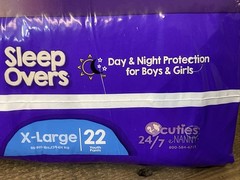 Cuties Sleep Overs Youth Underwear X-Large 85 to 140 lb 2 Pack ( 44 Total ) New