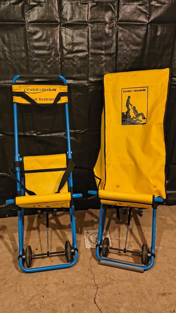 Evac Chair 300H (MK4) – 400lbs Blue Yellow Emergency Stair Lift Chair
