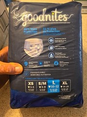 Goodnites Boys‘ Nighttime Bedwetting Underwear L (68-95 Lbs) 2 pack 17CT =34