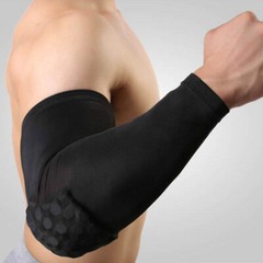 Honeycomb Elbow Pads Crashproof Sport Basketball Shooting Support Arm Sleeve LK