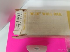 Grab Bar safety rail W-16 white painted steel with mounting hardware N.I.B Open