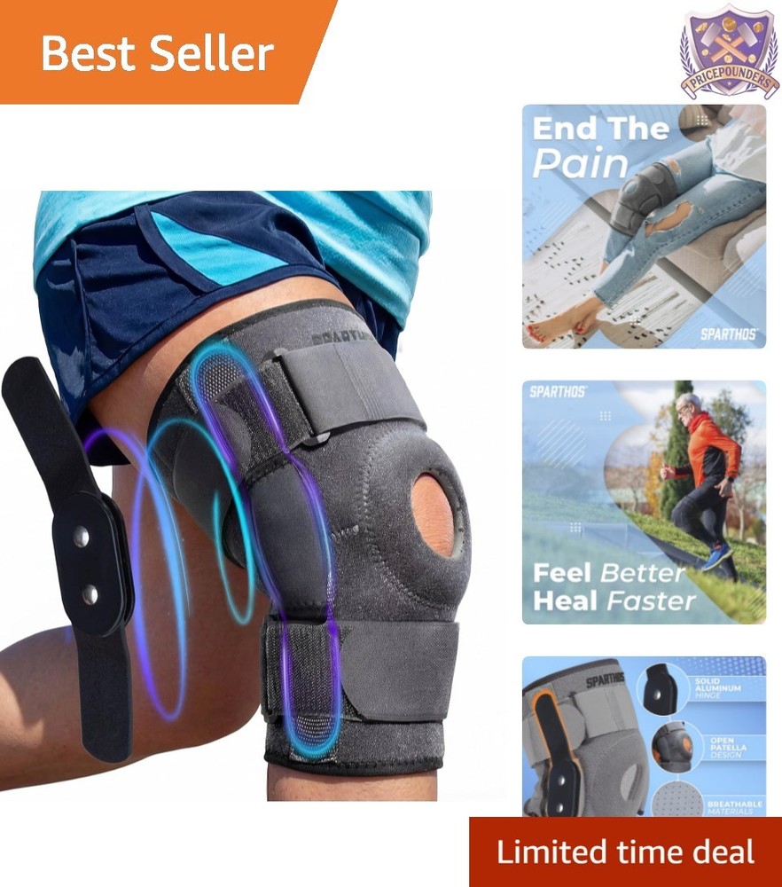 Hinged Knee Brace Plus Size Support for ACL MCL Meniscus Tear Arthritis