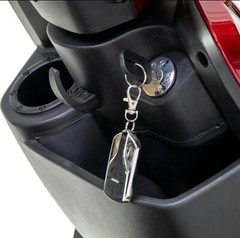 Red Bespoke Legacy 3 Wheel Scooter 400 lb capacity 15 mph max /charge Heavy Duty