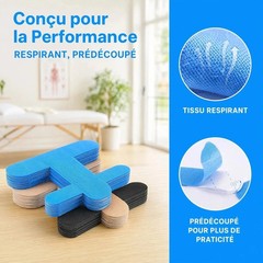 50Pcs Bunion Corrector Kinesiology Tape – Precut Elastic Support for Big Toe