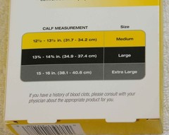 3M Futuro Medical Compression Open Toe / Heel Knee Length Medium Stockings Firm