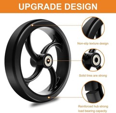 Durable 2 PCS 7-Inch Replacement Wheels for Wheelchairs – Eco-Friendly Material