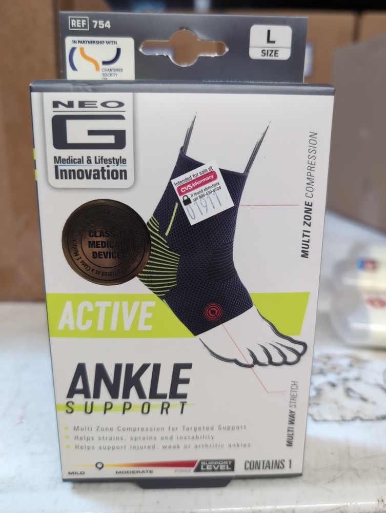 Neo G Ankle Support – Size Large for Active Sports and Athletics