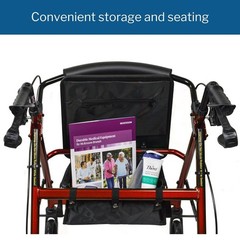McKesson Rollator Folding Aluminum 32 to 37 inch Handle Height