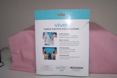 Vive Fleece Crutch Pad Cushions Color: Teal 1 Pair NEW in Box