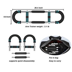 Twister Arm Trainer,Adjustable 6 Resistance Levels (45-130 blue(45-130lb)
