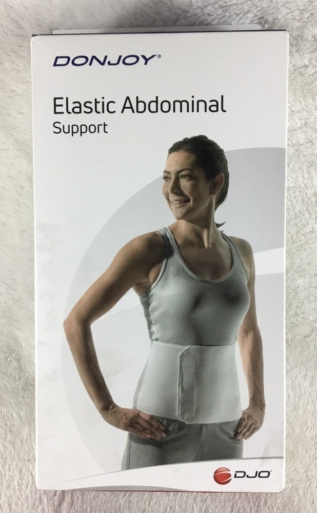 DonJoy DJO Abdominal Binder Elastic Support Size Small / Medium White 81-97070