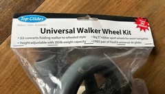 Top Glides Universal Walker Wheel Kit: 5 Inch Sport Wheels &Flexfit Ski Glides