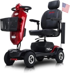 4 Wheels Mobility Scooter Electric Power Wheel Chair w/Adjustable Seat Handrail