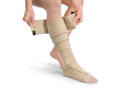 JOBST Farrow Wrap Basic Leg-30-40 mmHG-Tan Medium H-Adjustable, Easy Donning