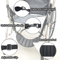 Wheelchair Footrest Hammock, Adjustable Hanging Foot Sling for Foot Rest