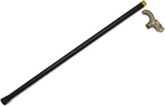34.5-Inches Walking Cane Pewter Handle W/ Small Storage NO Blade