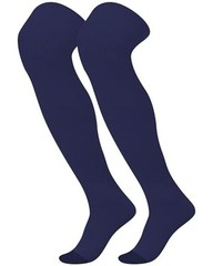 High Football Socks Multiple Sizes over the Knee Baseball Medium Navy Blue