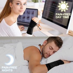 WOXVM 2 Pack Wrist Brace Compression Support Splint Adjustable