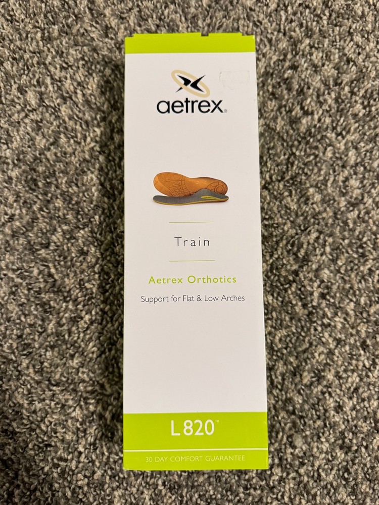 NEW Aetrex L820 Women’s Size 11 Train Orthotic Insoles – For Flat & Low Arches