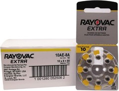 24 X A10 10 Size 10 PR70 Rayovac Extra Card 1.5V Zinc Air Hearing Aid Battery