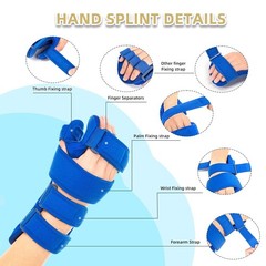 Comfortable Hand Splint with Adjustable Straps for Arthritis & Tendinitis Relief