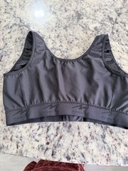 Marena Recovery Compression Bra Front Closure Black Nylon/Elastane 40 D/E