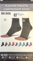 SB SOX Plantar Fasciitis Compression Socks -M