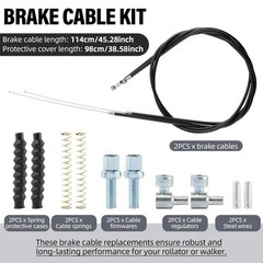 14Pcs Brake Cable Parts for Walkers Replace, Drive Rollator Replacement Parts wi