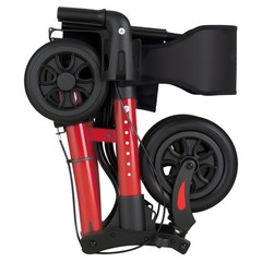Uimoso Compact 3-Fold Rollator Walker for Seniors, Supports Up to 300 lbs