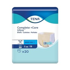 Unisex TENA Complete +Care Ultra Adult Briefs XL 52in – 62in 20ct Incontinence