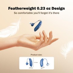 Enhanced Clarity Hearing Aids for Seniors – 2 Units with Charging Case Included